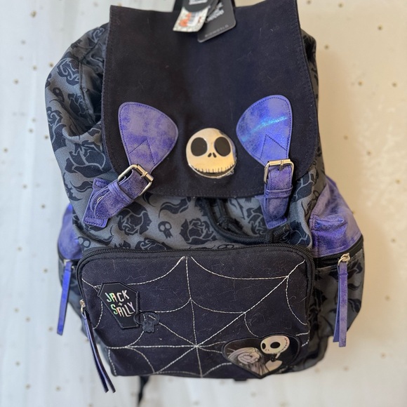 NWT Metallic Jack and Sally Backpack – The Nightmare Before Christmas - Picture 3 of 10